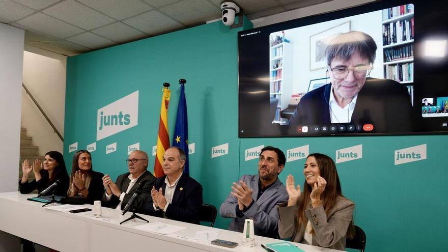 Puig i Comín participen en la primera executiva de Junts després del seu retorn a Catalunya
